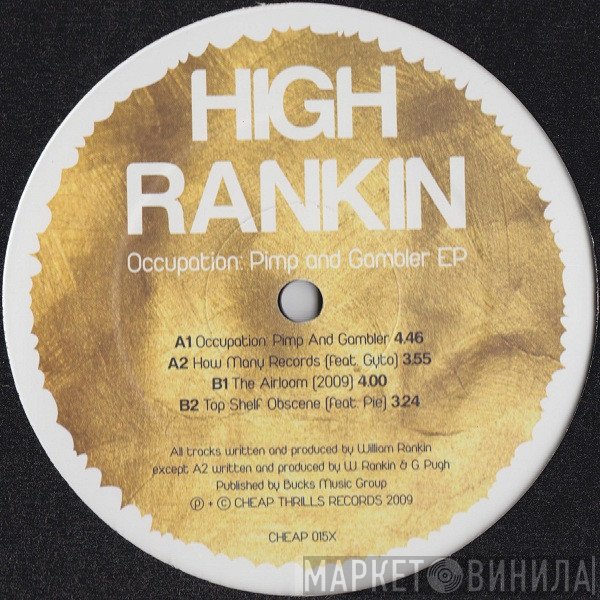 High Rankin - Occupation: Pimp And Gambler EP
