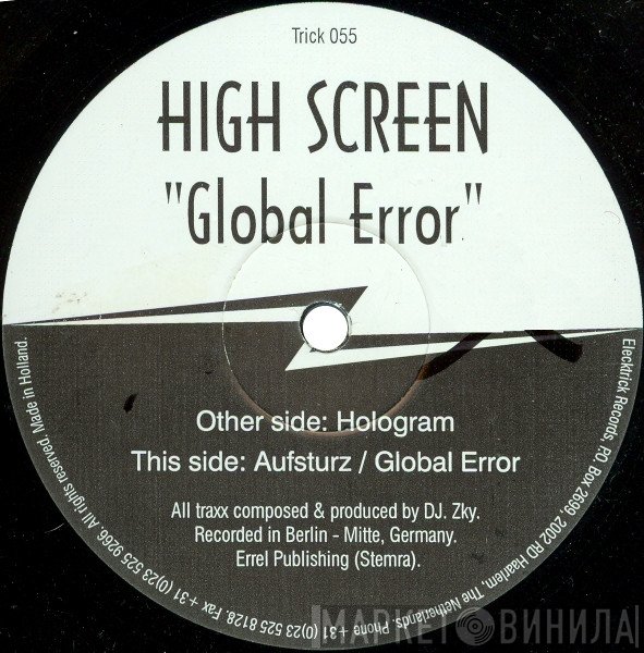 High Screen - Global Error