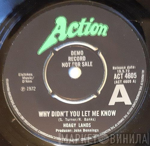 Hoagy Lands - Why Didn't You Let Me Know / Do You Know What Life Is All About