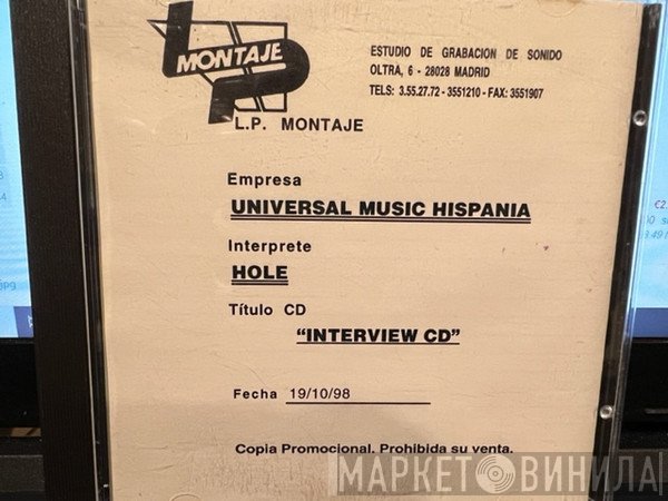 Hole   - Interview CD