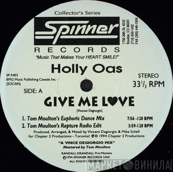 Holly Oas, Panorama  - Give Me Love / The Power Of Love