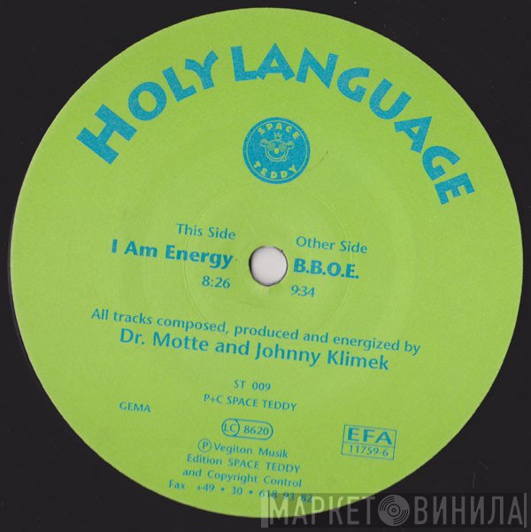 Holy Language - I Am Energy / B.B.O.E.