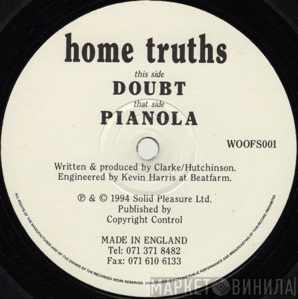 Home Truths - Doubt / Pianola