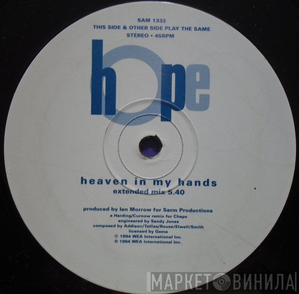 Hope  - Heaven In My Hands