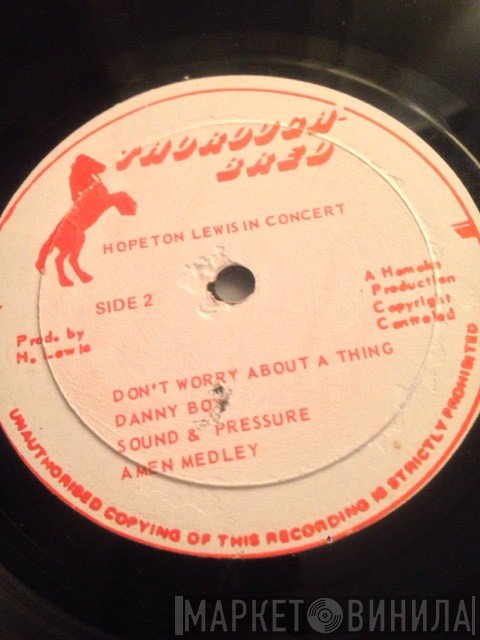 Hopeton Lewis  - In Concert
