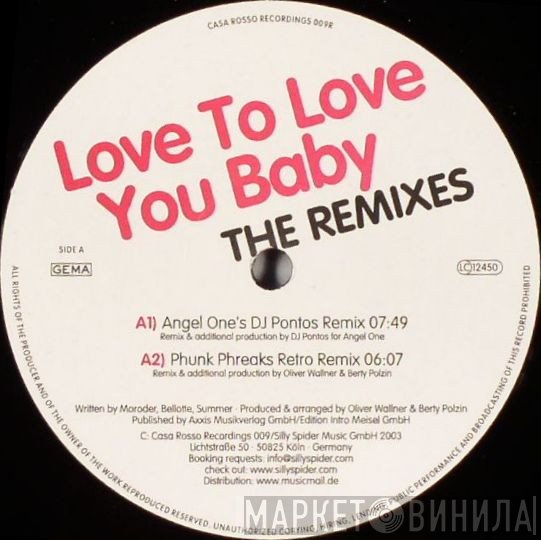 Horny United - Love To Love You Baby (The Remixes)
