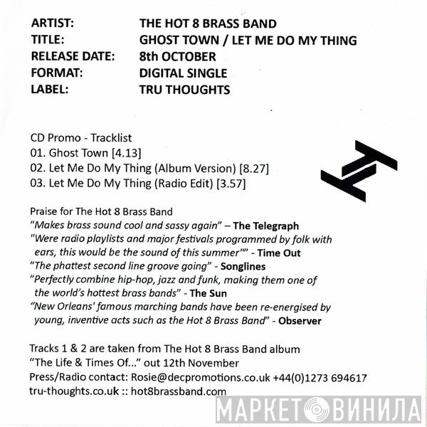 Hot 8 Brass Band - Ghost Town / Let Me Do My Thing