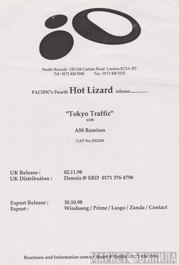 Hot Lizard - Tokyo Traffic