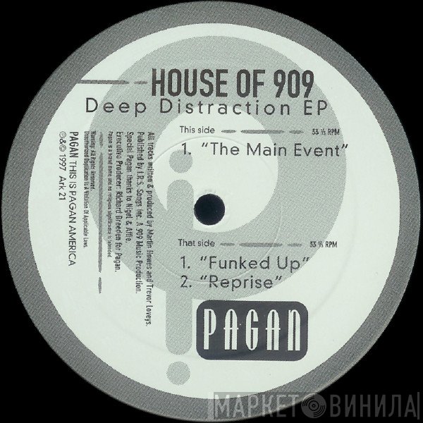 House Of 909  - Deep Distraction EP