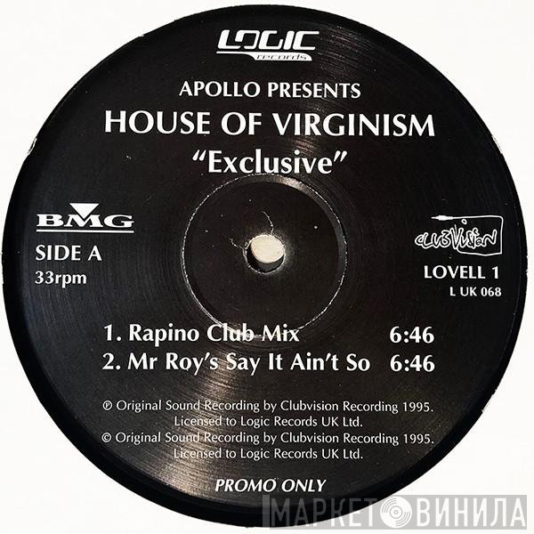 House Of Virginism, Apollo  - Exclusive