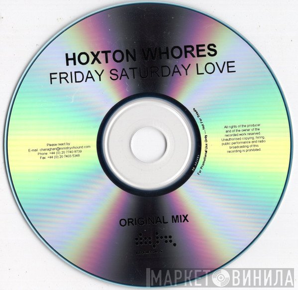 Hoxton Whores - Friday Saturday Love