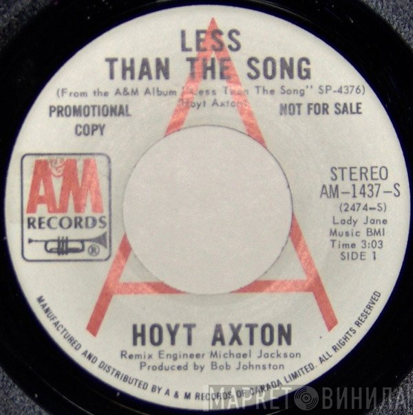 Hoyt Axton  - Less Than The Song