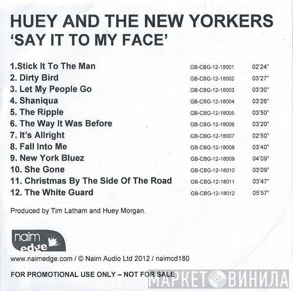 Huey And The New Yorkers - Say It To My Face