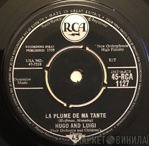 Hugo & Luigi, Hugo & Luigi Chorus, Hugo & Luigi Orchestra - La Plume De Ma Tante / Honolulu Lu