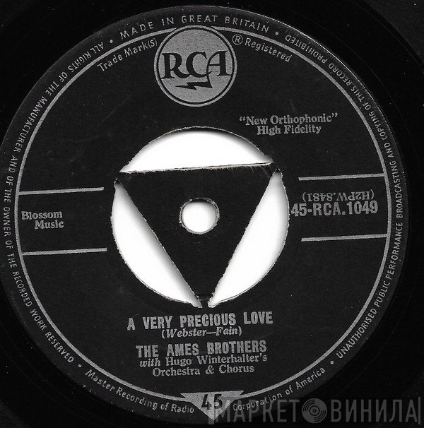 Hugo Winterhalter Orchestra, The Ames Brothers - A Very Precious Love