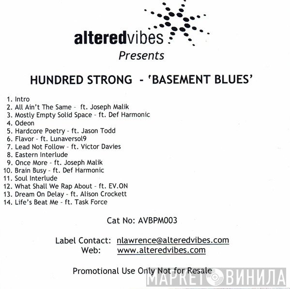 Hundred Strong - Basement Blues