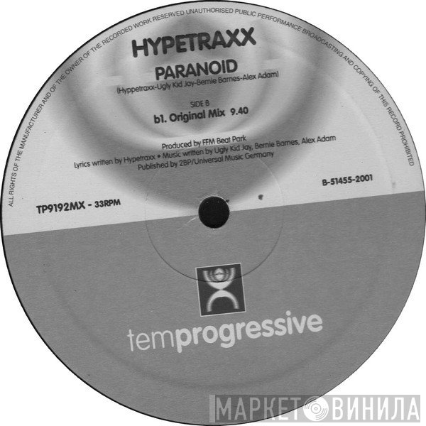 Hypetraxx  - Paranoid