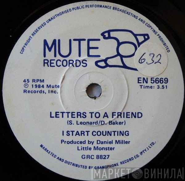 I Start Counting  - Letters To A Friend