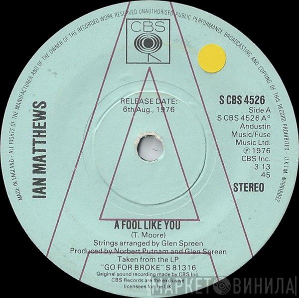 Iain Matthews  - A Fool Like You