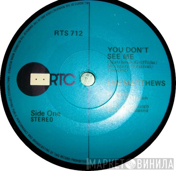 Iain Matthews  - You Don't See Me