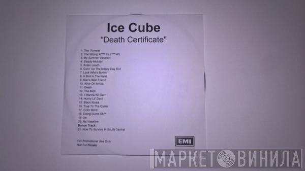 Ice Cube  - Death Certificate