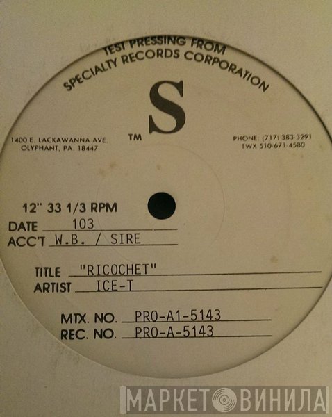 Ice-T  - Ricochet