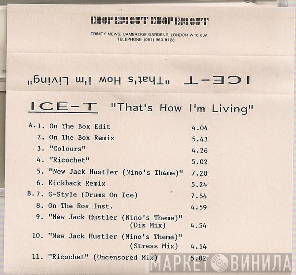 Ice-T - That's How I'm Livin'