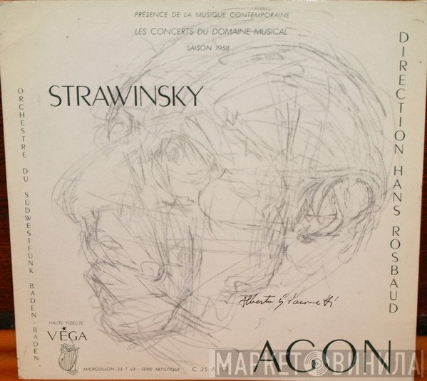 Igor Stravinsky - Hans Rosbaud, Südwestfunkorchester Baden-Baden  - Agon