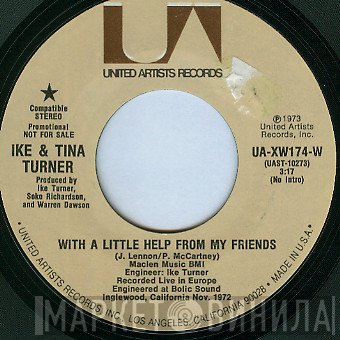 Ike & Tina Turner - With A Little Help From My Friends / Early One Morning