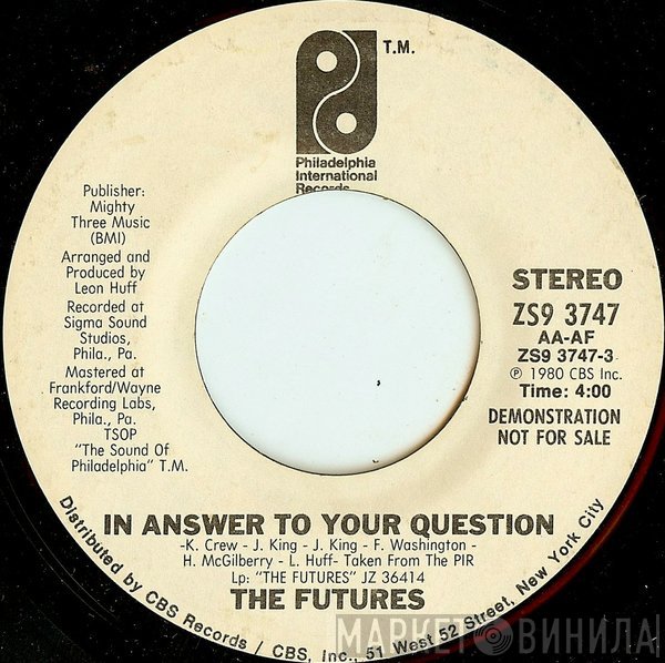  - In Answer To Your Question