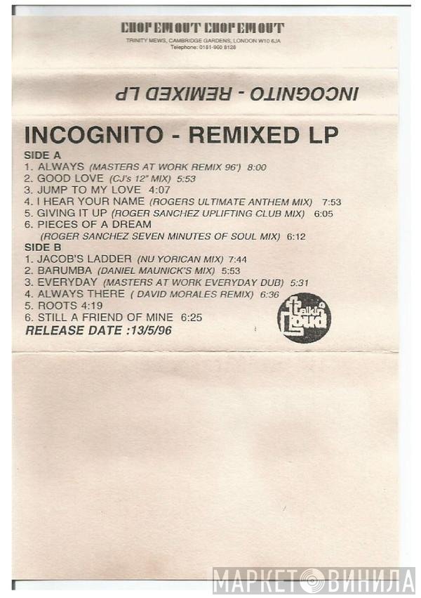 Incognito  - Remixed LP
