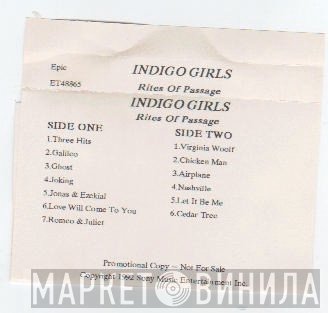 Indigo Girls  - Rites Of Passage