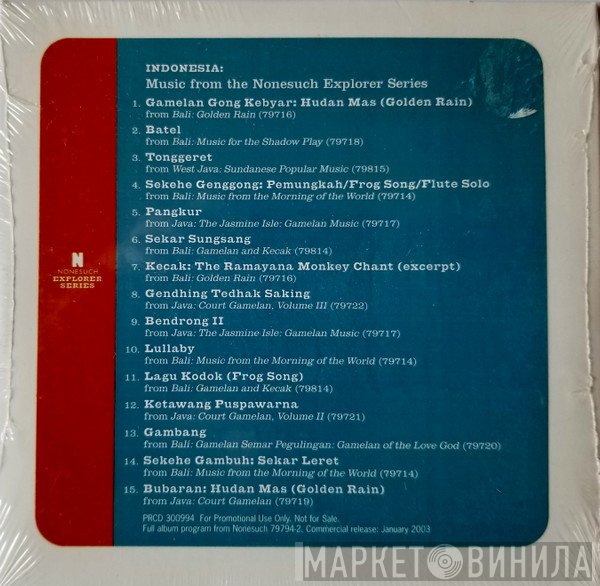 - Indonesia: Music From The Nonesuch Explorer Series