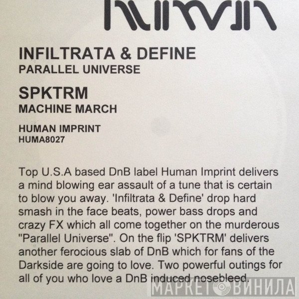 Infiltrata & Define / Spktrm  - Parallel Universe / Machine March