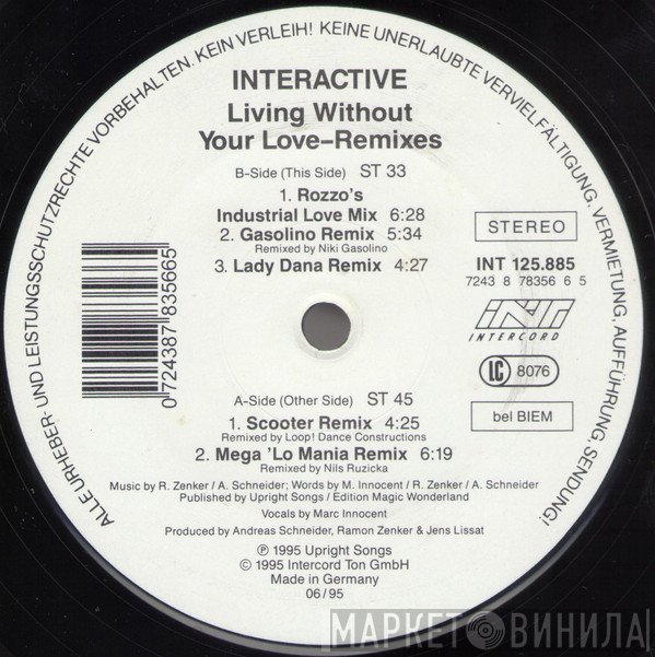 Interactive - Living Without Your Love (Remixes)