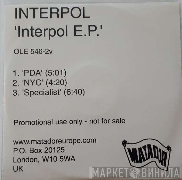 Interpol  - Interpol EP