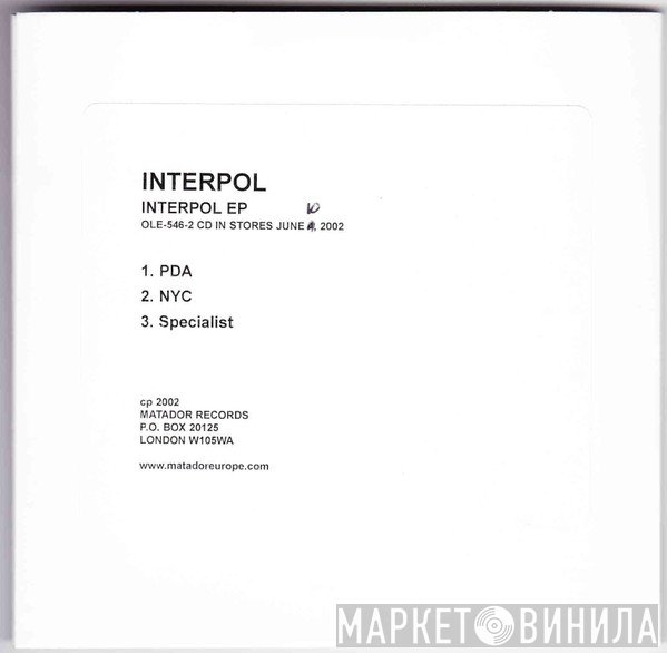 Interpol  - Interpol EP
