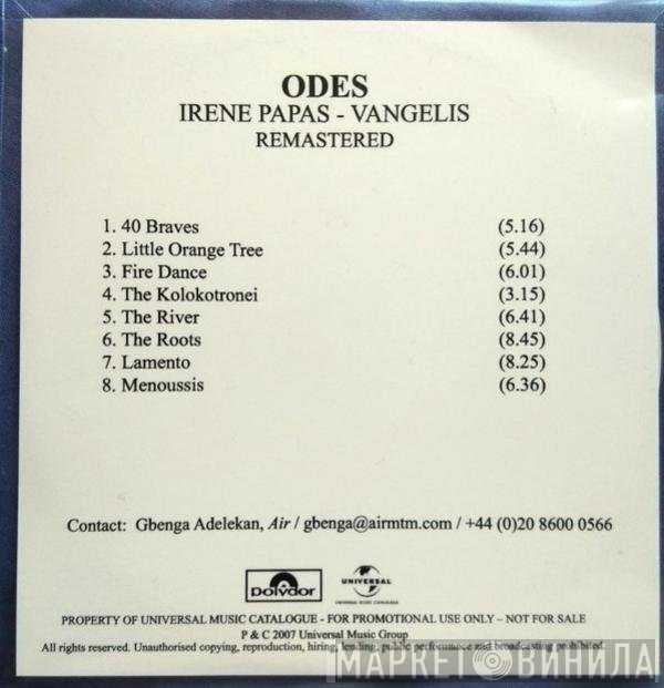 Irene Papas • Vangelis  - Odes