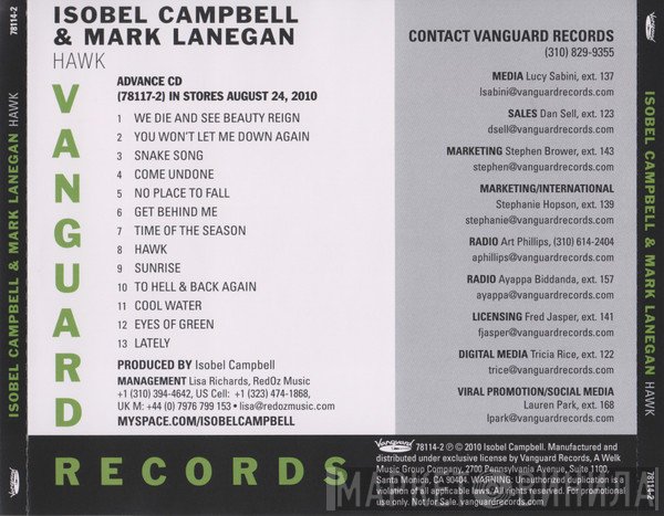 Isobel Campbell & Mark Lanegan  - Hawk