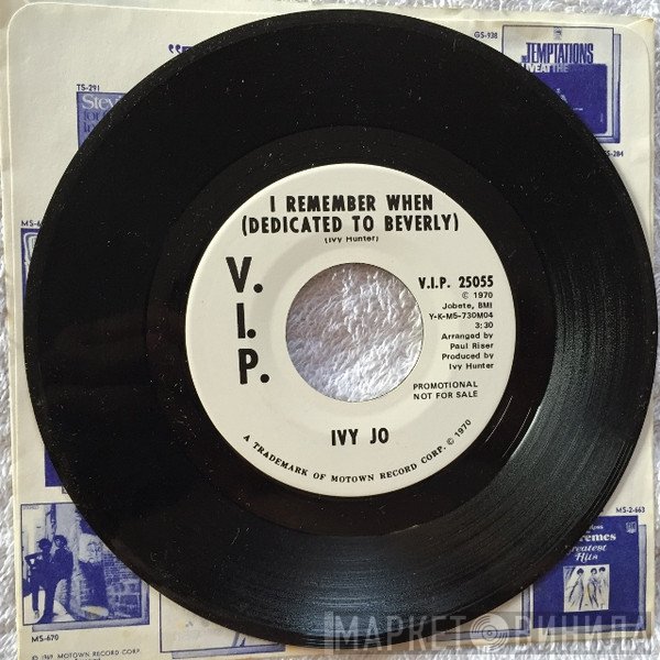 Ivy Jo Hunter - I Remember When (Dedicated To Beverly)