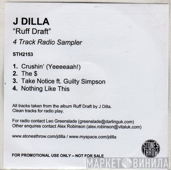 J Dilla  - Ruff Draft - 4 Track Radio Sampler