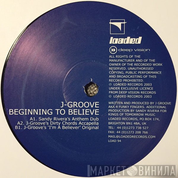 J-Groove - Beginning To Believe