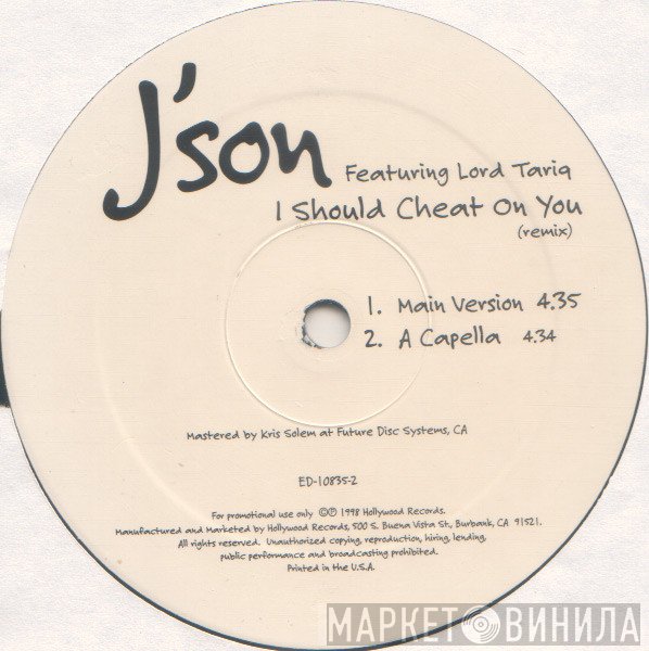 J'Son, Lord Tariq - I Should Cheat On You (Remix)