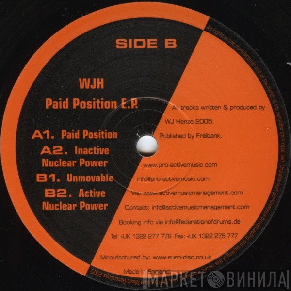 Jörg Henze  - Paid Position E.P.