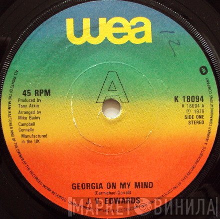 J. Vincent Edwards - Georgia On My Mind
