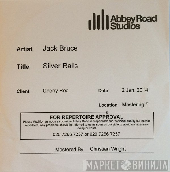 Jack Bruce  - Silver Rails