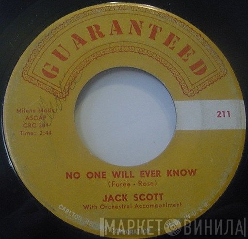 Jack Scott  - No One Will Ever Know