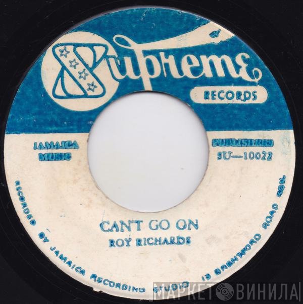 Jackie Mittoo, Roy Richards - Can't Go On / Peenie Wallie