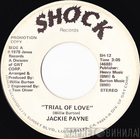 Jackie Payne - Trial Of Love