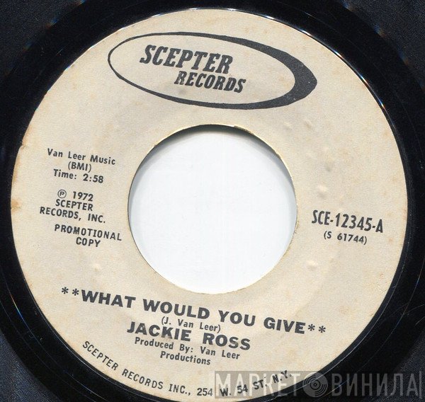 Jackie Ross - What Would You Give